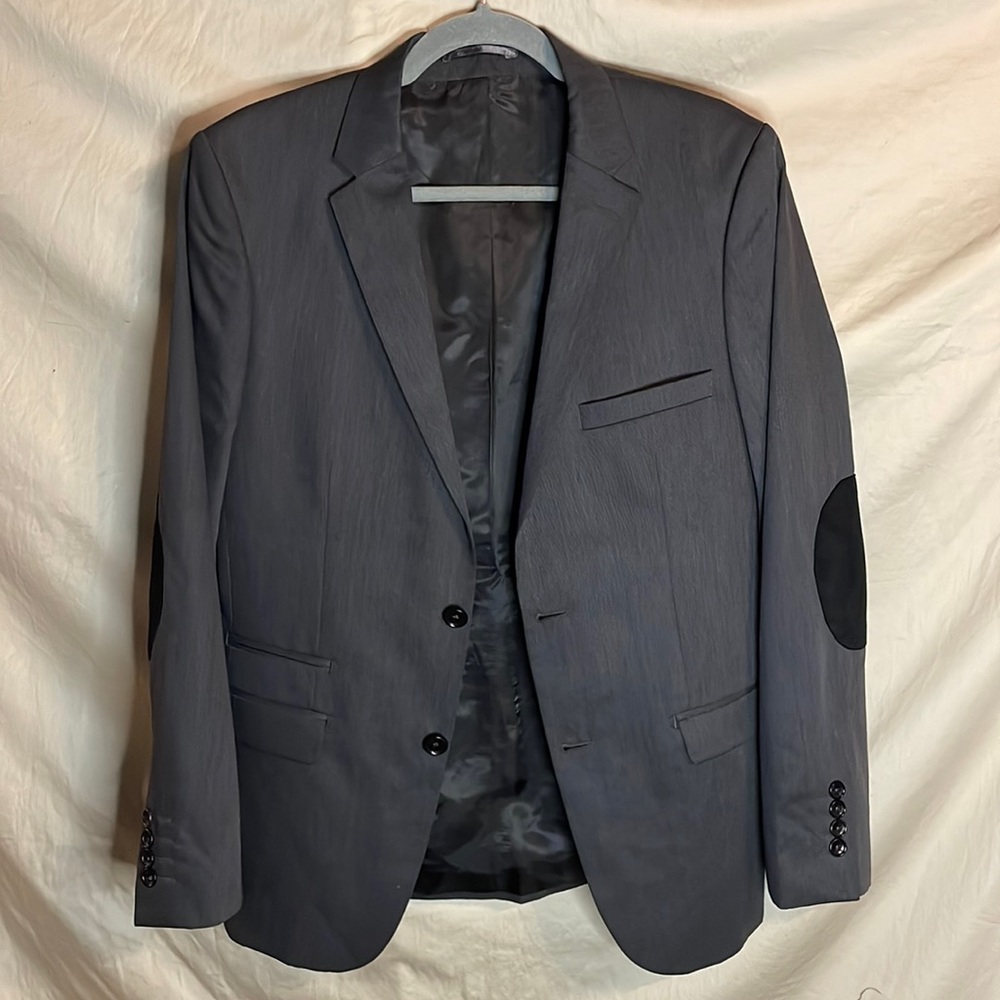 Palenzo design suede elbow patch blazer!
